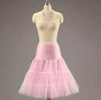 Nowe przybysze długość herbaty Krótka sweotka kolanowa spódnica silps Silps Crinoline Bridal Petticoat Underskirt Ballerina spódnica WS0036943549