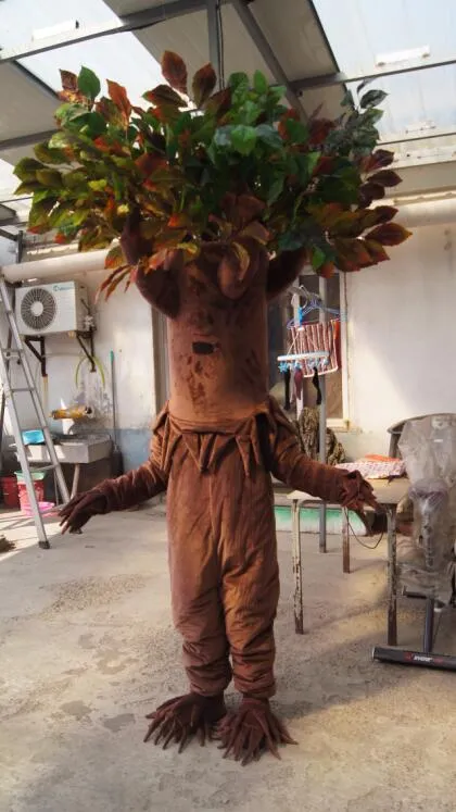 Hot Real Pictures Costume de mascotte d'arbre de luxe Costume de mascotte d'éléphant Taille adulte Livraison gratuite directe d'usine