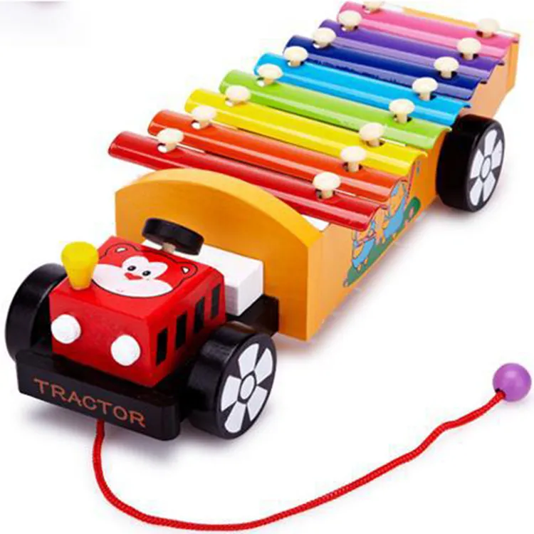 Kids 8 Note Wooden Musical Toys Teaching Aid Child Early