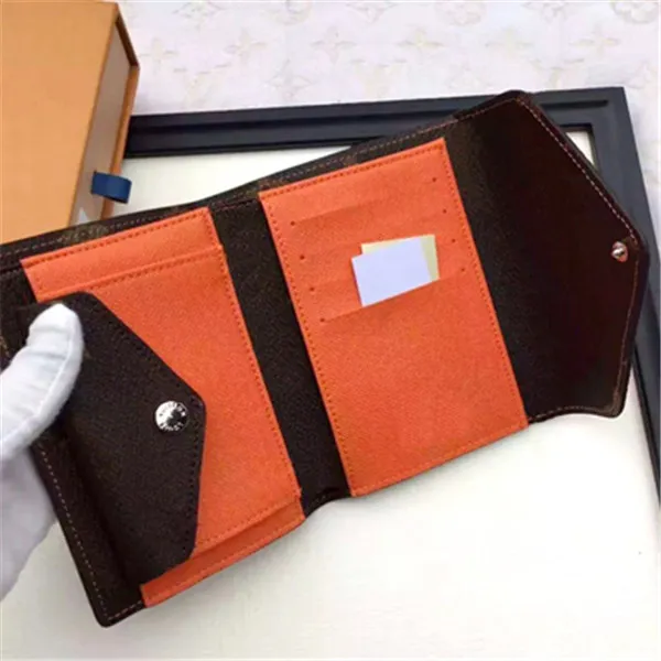 Wholesale Original Box Luxury Multicolor Coin Purse Date Code Short Wallet Card Holder Classic Zipper Pocket