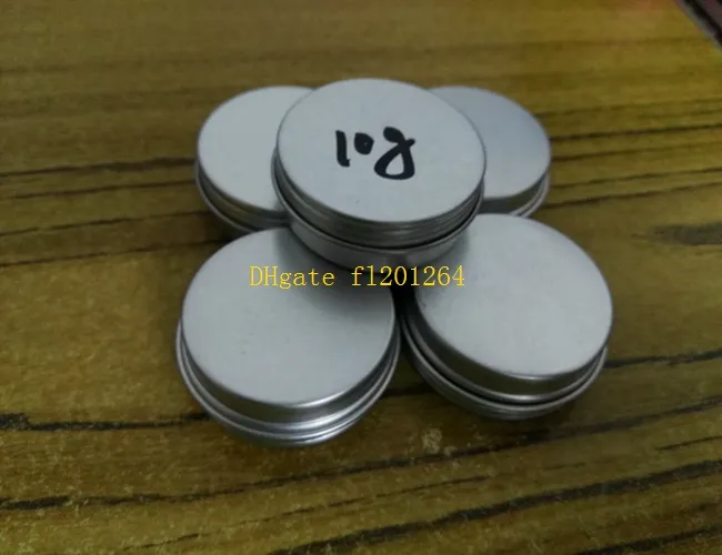 10ml aluminum tins lip balm container, 10g aluminium cream jars with screw lid cosmetic case jar