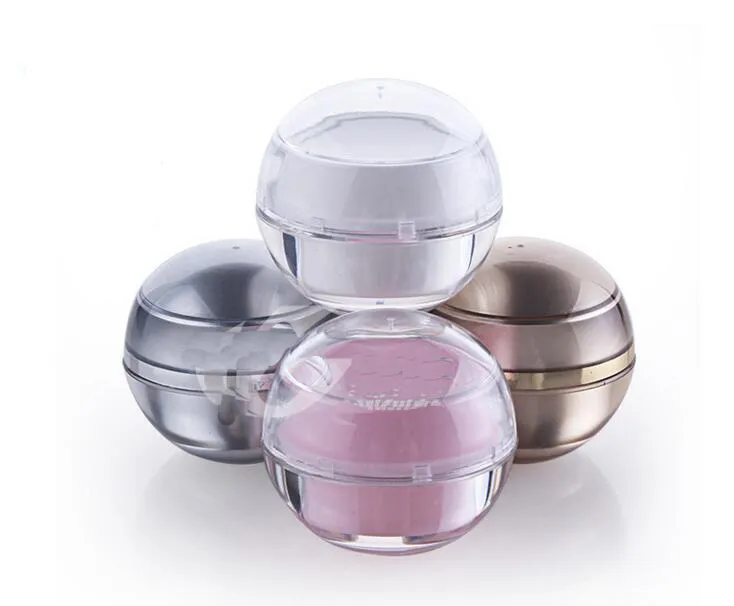 5g Round Cream Bottle Plastic Cosmetic Ball Packing Container Trial Case Cream Box 200pcs grossist