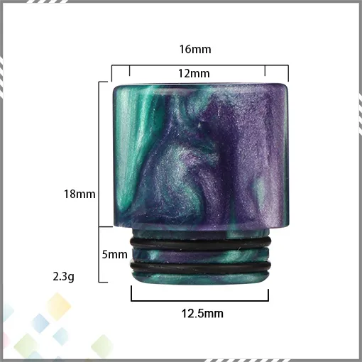 810 Drip Tips en résine époxy pour embout buccal TFV8 810