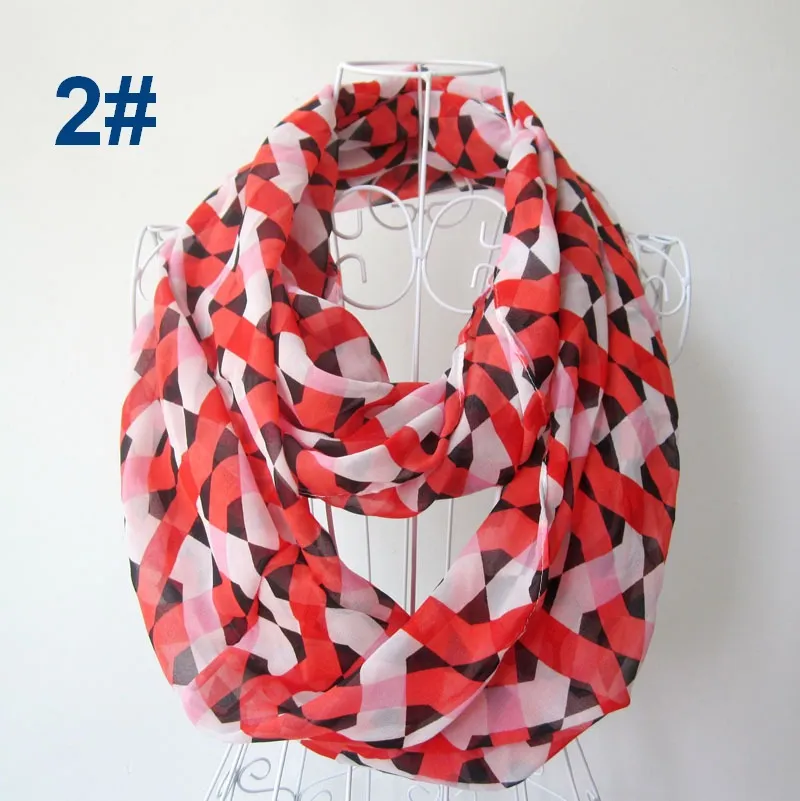 femmes et filles en mousseline de soie snoods Boa décorations de mode printemps automne foulard écharpe châle foulards silencieux crâne foulard