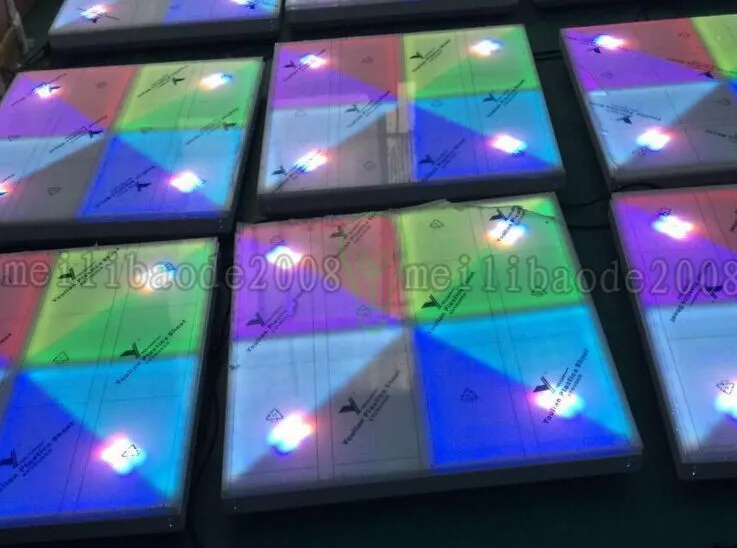 RGB LEDダンスフロアパネルダンスダンスフロアステージライトディスコパネル432ピース×10mm LEDダンスフロアディスコKTVライトステージ照明床MYY18