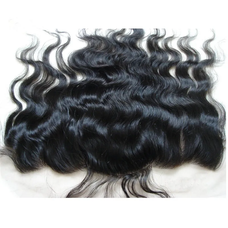 Braziliaanse Body Wave Zijden Basis Kant Frontale Sluiting 13x4 Gebleekte Knopen Goedkope Virgin Haar Zijden Top Volledige Kant Frontale Stukken3227671