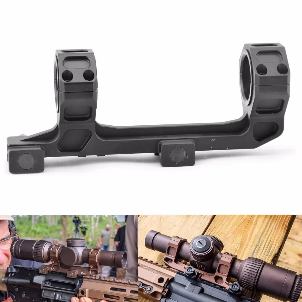 Tactical GE Automatics AR15 Montura de alcance para vista óptica Montura de 25,4 mm / 30 mm Anillos de montaje en rifle SIN nivel de burbuja para riel de 20 mm