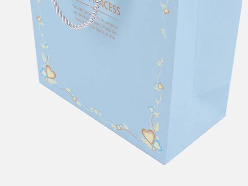 3 storlekar Blå och rosa prinsessa Presentpaket Gorgeous Gift Väskor och Premium Packaging Väskor Gör produkten vackrare