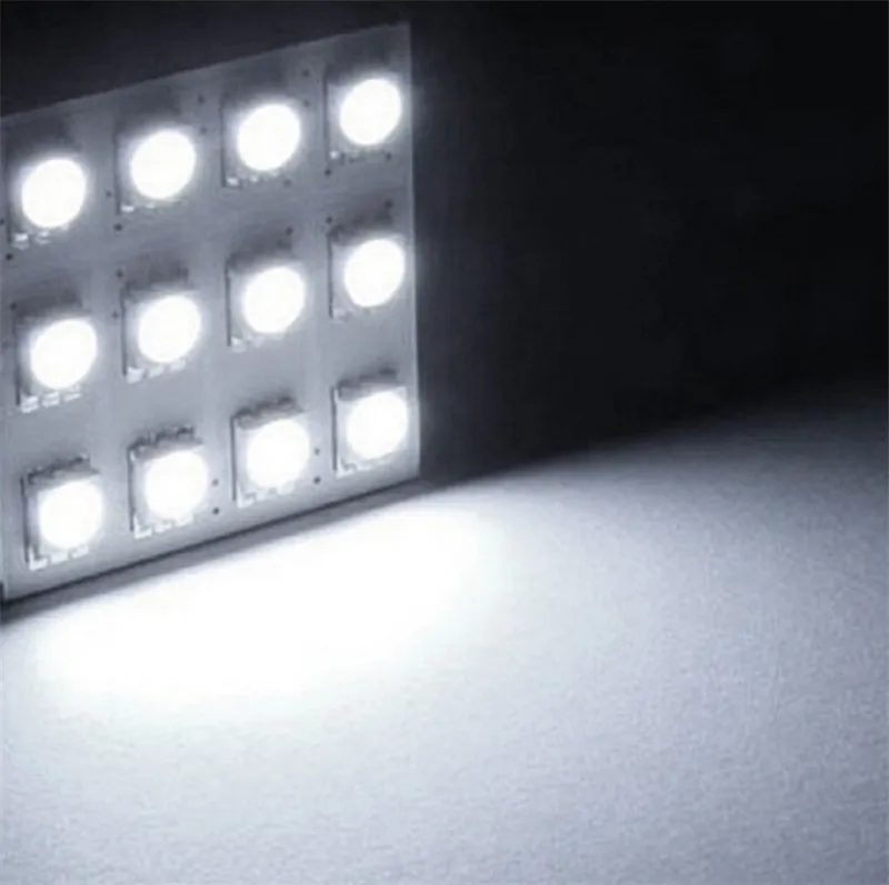 lot Pure White 12 5050 SMD LED LED Light Light Panel T10 DOME BATS BA9S Adapter DC 12V 2973571