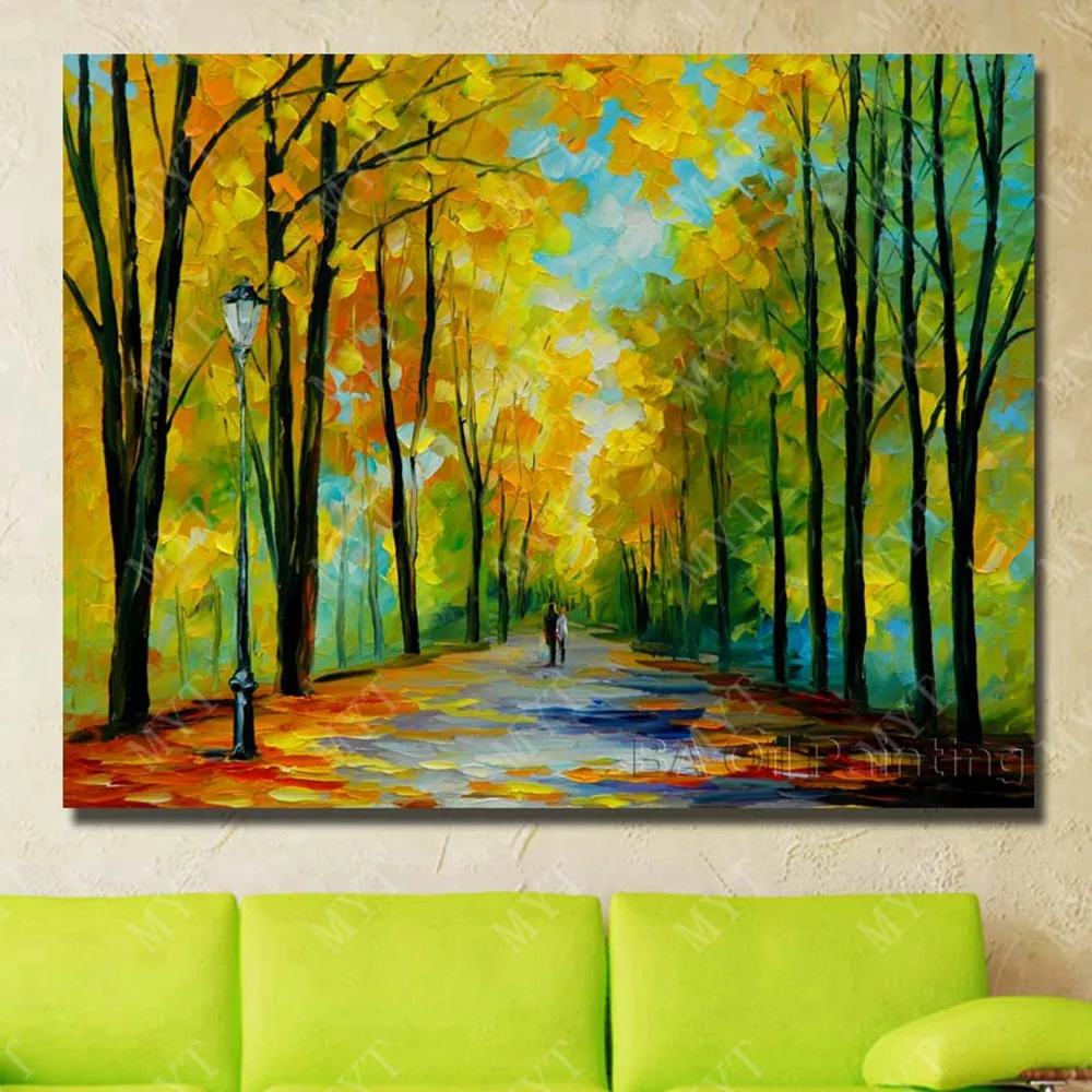 Dropship Hand Painted Oil Painting Large Landscape Oil Painting