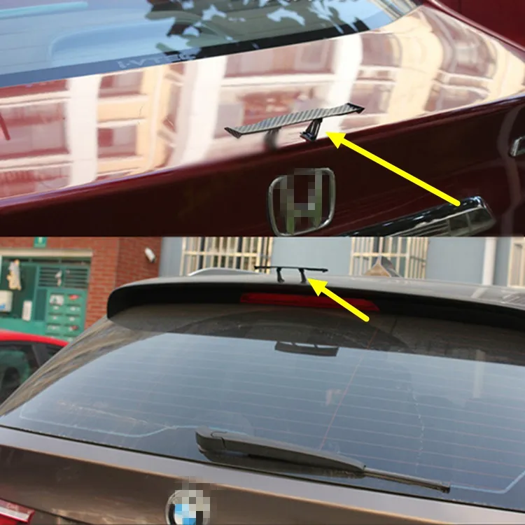 Universal Car Decoration Styling Mini Spoiler Sticker For BMW Audi Ford ...