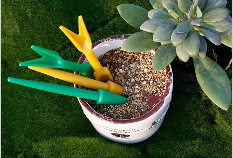 set semis transplantation de transplantation Plant Plante Puller Succulentes Pot Trou Puncher Outils de mouvement Diy Zakka Fairy Garden Bonsai9530487