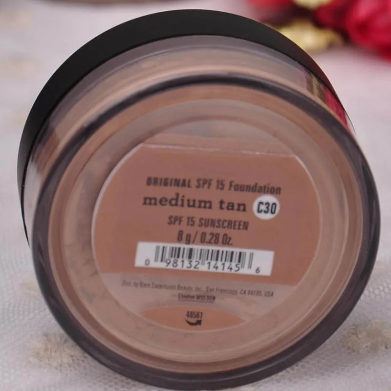 HOT Minerals Foundation puder sypki 8g C10 jasny/8g N10 dość jasny/8g średni C25/8g średni beż N20/9g mineralny welon /8g złoty