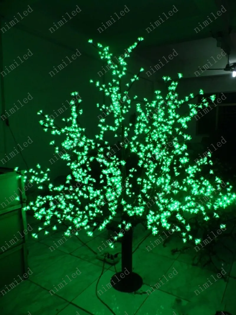 nimi664 LED Cherry Blossom Tree Light LED Bulbs 6ft/1.8M Height Christmas Wedding Rainproof Outdoor Patio Lawn Garden Lamp