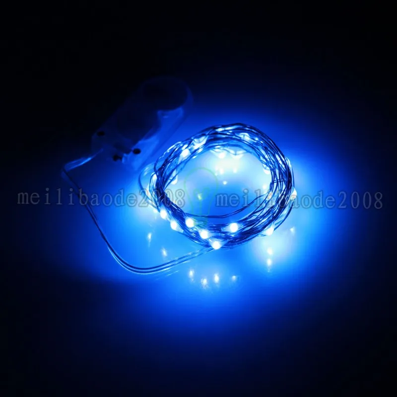 Lo más nuevo, CR2032, funciona con batería, 2M, 20LEDS, micro led, cadena de luces de hadas, alambre de cobre, cadena led, decoraciones de luces navideñas MYY