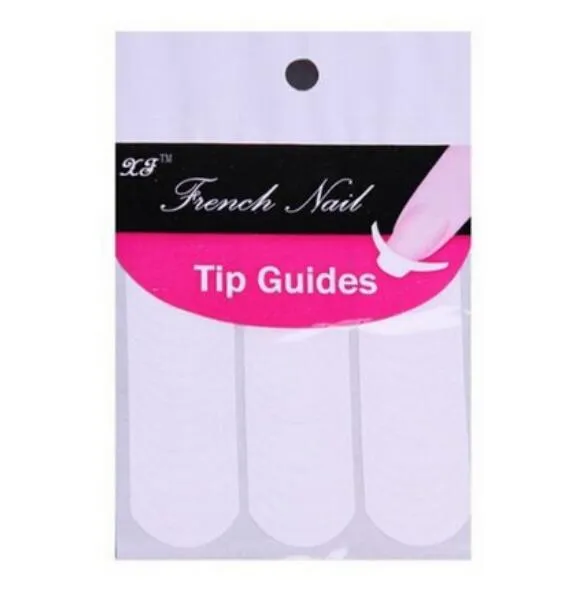 Nails Sticker Tips Guide French Manicure Nail Art Decals Form Fringe Guides DIY Styling Beauty Tools