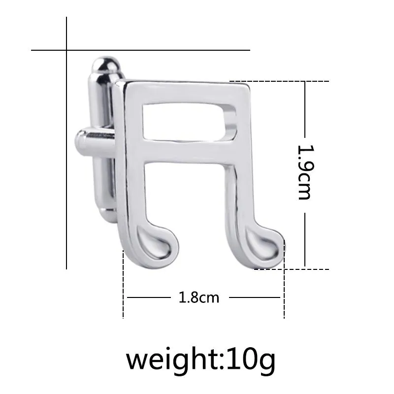 Heißer Verkauf Mode Hemd Violinschlüssel manschette Luxus Manschettenknöpfe Musik Note Klassische Französisch Manschettenknopf Für männer Geschenke
