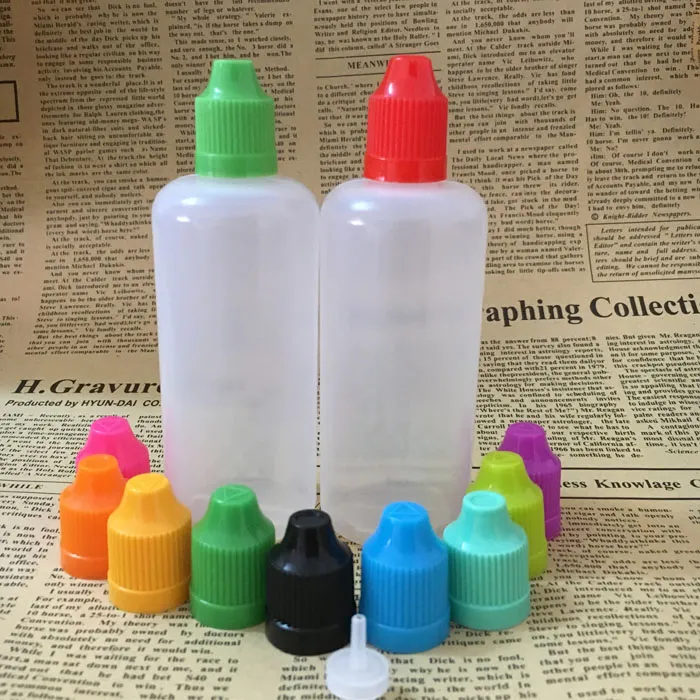 600Pcs/Lot 100ml Soft Needle Bottle PE Bottle 100ML Plastic Dropper Empty E Liquid Bottle Oil Children Proof Cap DHL Free Shipping