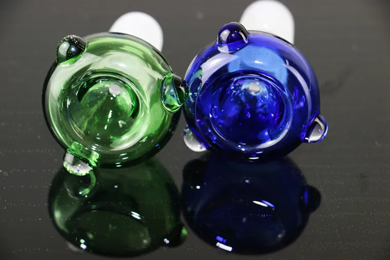 Räucherglasschüssel für Fabrikgroßhandel neues Design bunte 18,8 mm/14 mm Wasserpfeife Verwendung Bohrinsel