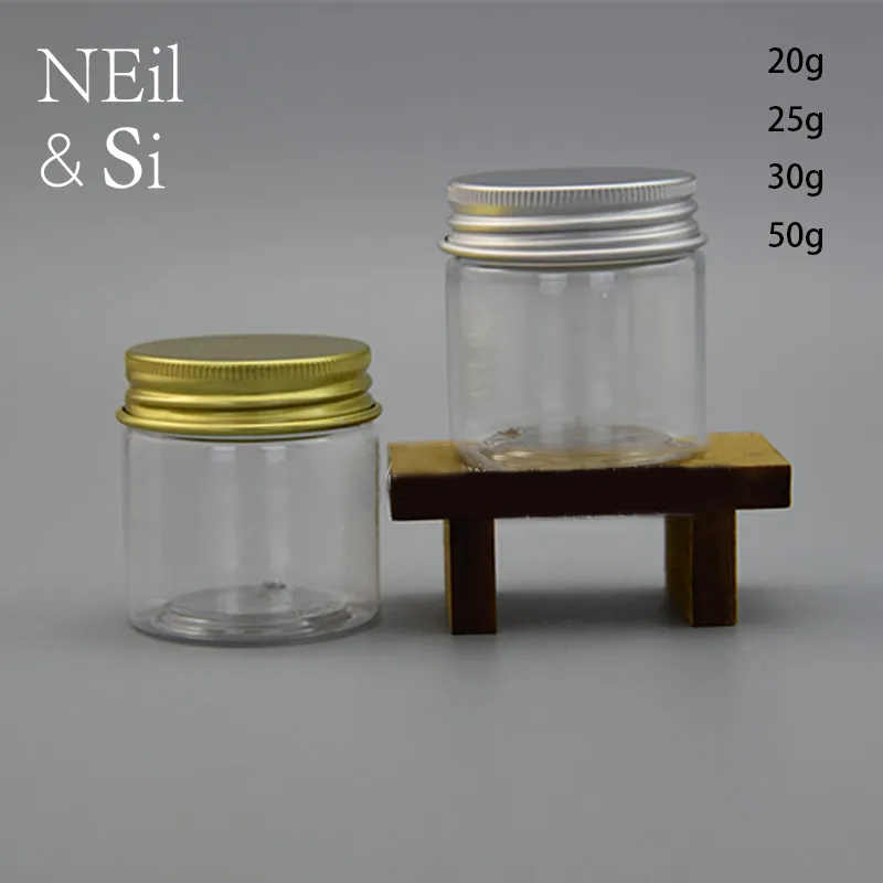 Plastic Lotion Bottle Cosmetic Cream Jar Refillable Pill Capsule ...