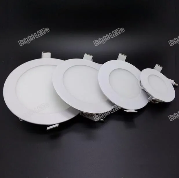Ultra Thin Led Panel light 3w 4w 6w 9w 12w 15w 18w Round Ceiling Recessed Spot Light AC85-265V Painel lamp CE