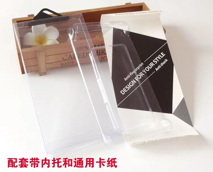 300 stks Groothandel Universal High Class Fashion Package Mobiele Telefoon Bescherming Shell Case Verpakkingsdoos met Innerlijke Dienblad