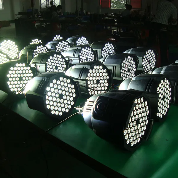 High quality 54X3W Silent Warm White LED Par Cans WW Stage Lighting