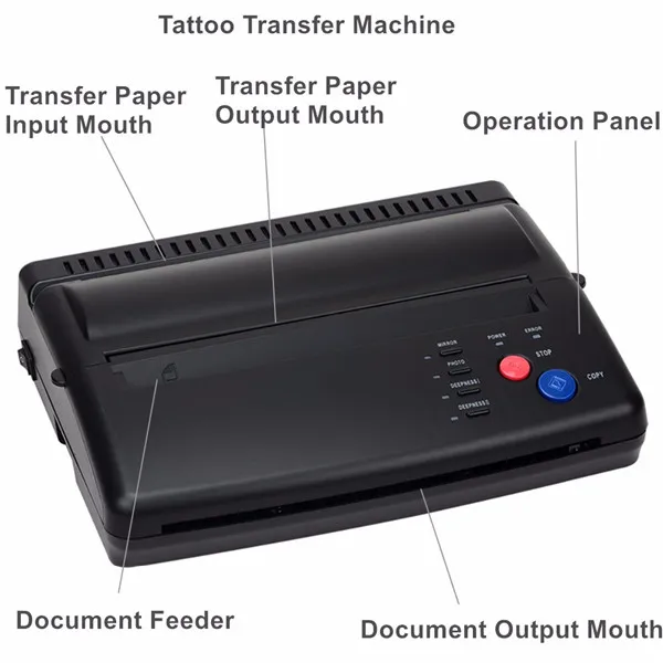 Tattoo Drawing Design Tattoo Thermal Stencil Maker Copier Tattoo Transfer Machine Printer Gift Transfer Paper 253e