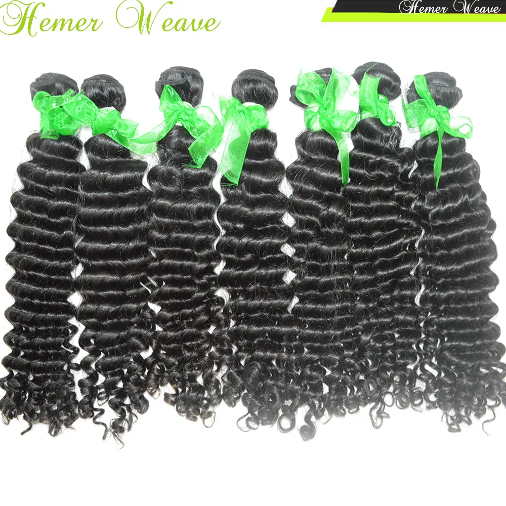 DHgate Weave Loja Virgin não transformados indiana apertado Curly Remy Hair Extension 300g completa Pacotes fresco olhando