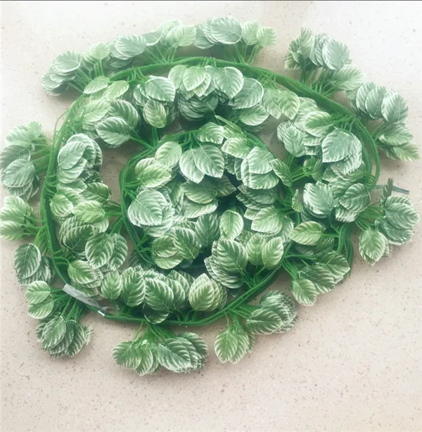 인공 잎 등나무 포도 나무 시뮬레이션 공장 플라스틱 수박 라비 베고니아 잎 9 색 선택
