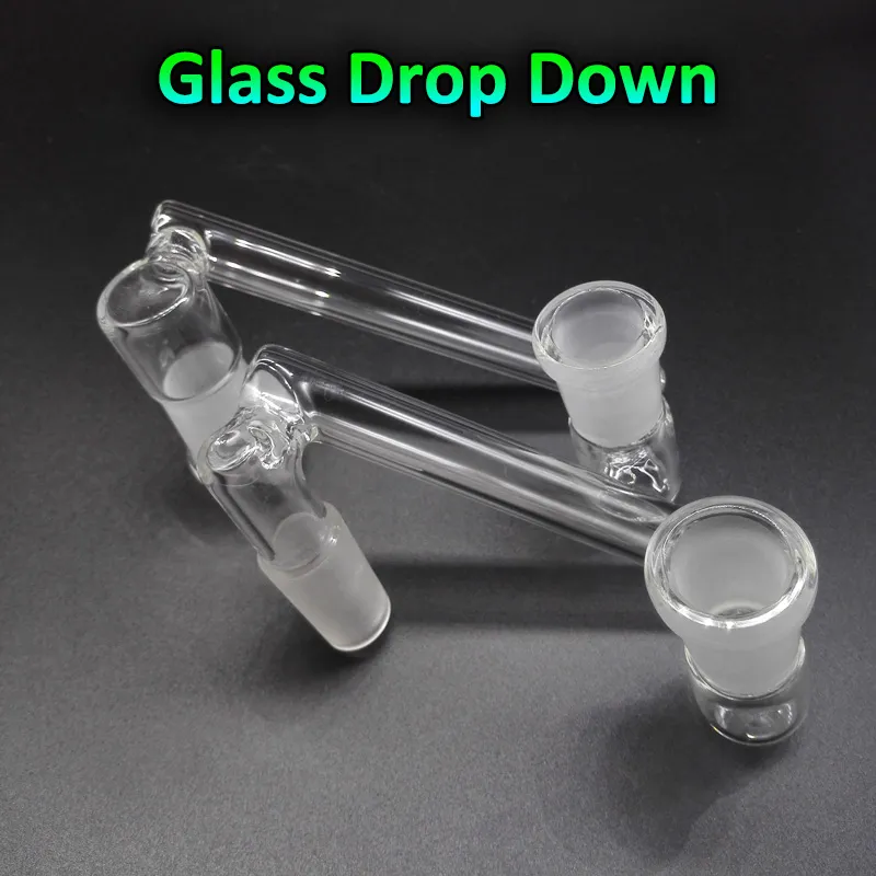 Glass Drop Down Adapter Male Female 14mm 18mm 14mm 18mm Glass Drop