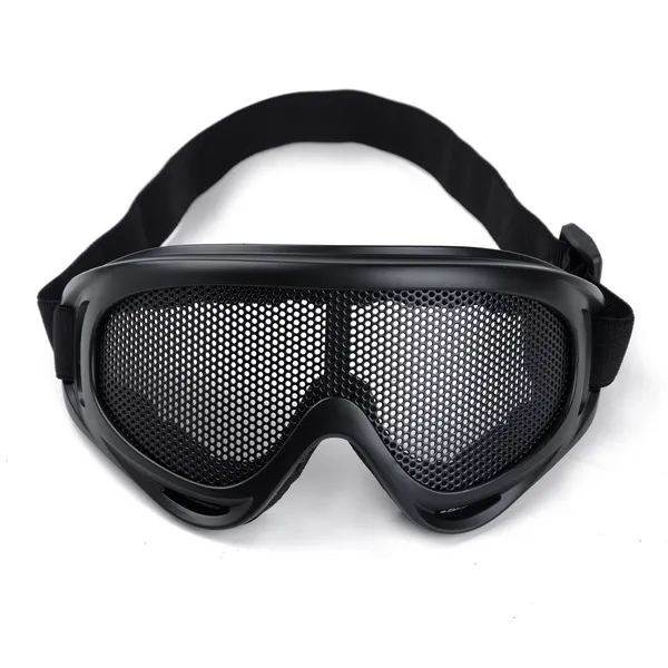 Jakt Airsoft Tactical Eyes Protection Metal Mesh Pinhole Glasses Goggle