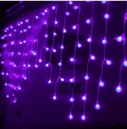 Multi-Color 3,5m 100SMD Cherry Ball Gardin String Lights LED Lampor Trädgård Xmas Bröllopsfest Windows Dekoration AC110V-220V