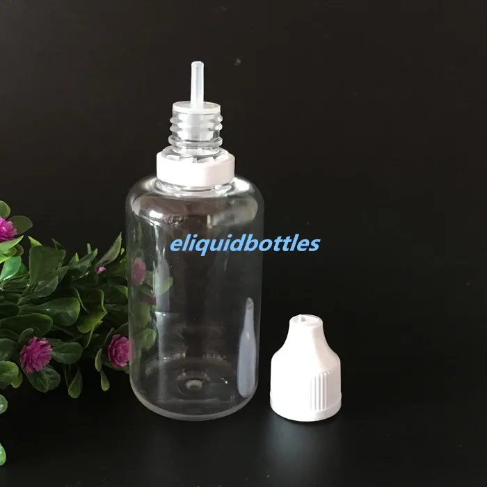 Venta al por mayor de plástico transparente E botella de líquido 5ml 10ml 15ml 20ml 30ml 50ml con cuentagotas de aguja a prueba de niños tapa de manipulación PET botella cuentagotas vacía