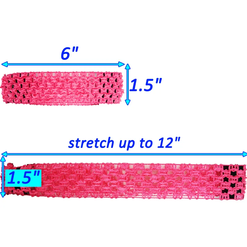 15 de réduction 2016 mode bébé Stretch Crochet Tube Top ceinture 6quot 9quot 10quot 12 pouces bébé élastique Tutu haut bandeaux girl6196464