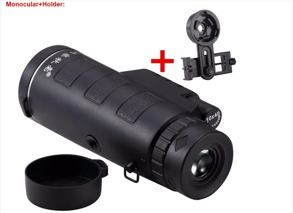 Yeni Evrensel Ortak 10x40 Yürüyüş Konser Cep Telefonu Kamera Lens Zoom Teleskop Kamera Lens Telefon Tutucu Için Smartphone