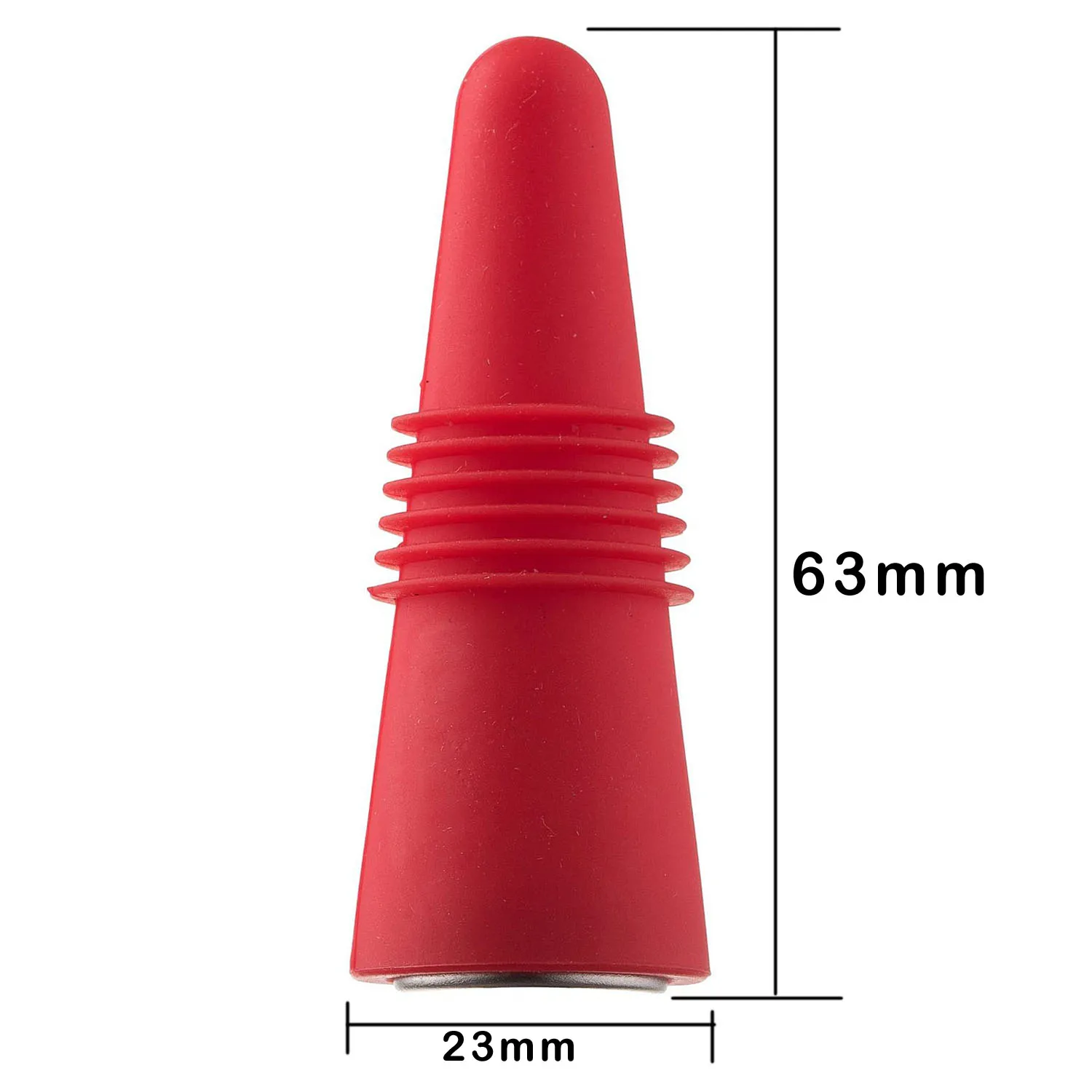 4 pezzitappi vino bottiglia in silicone bottiglia bevande mantenere fresco rosso croccante E00733