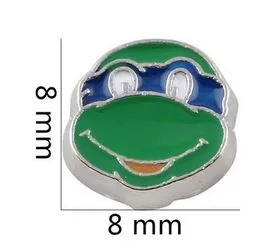 20PCS/lot Frog Floating Locket Charms Fit For Glass Magnetic Memory Floating Locket Pendant Jewelrys Making
