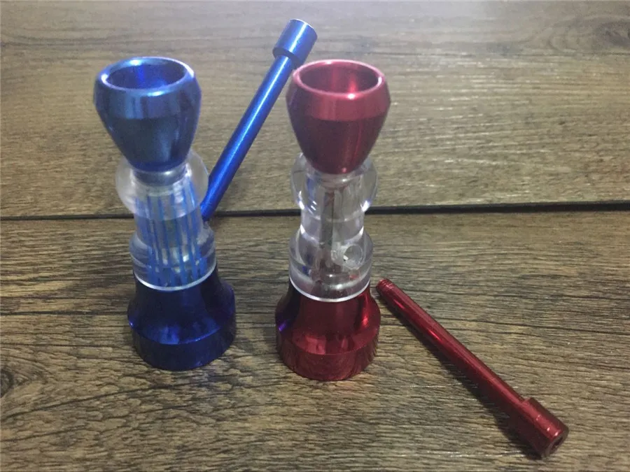 fashion Mini metal Protable Aluminum Hoohak smoking water pipes for herb tobacco smoking pipes Cheap bongs 