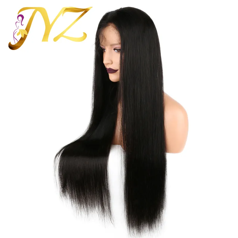 Lace Wigs Unprocessed Human Hair Indian Hair Lace Front Wigs Pure Color Can Be Dyed Full Lace Straight Hair Wig For Black Women