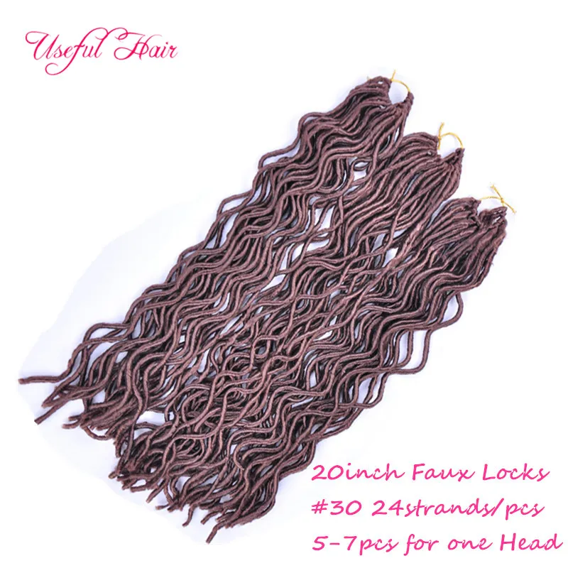 Hoge Temprature Haak Hair Extensions Faux Sloten Synthetisch Haarbundels 100g Wave Blonde Waving Krullende Goddess Locs Haak Vlechten Haar