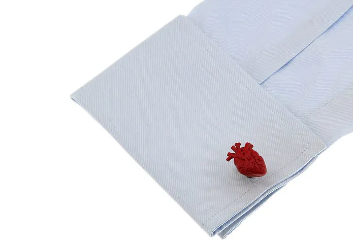 Unique designer heart shaped Cufflinks for men shirt Wedding Cufflinks French Cuff Links Fashion Jewelry Best Gift Top Grade