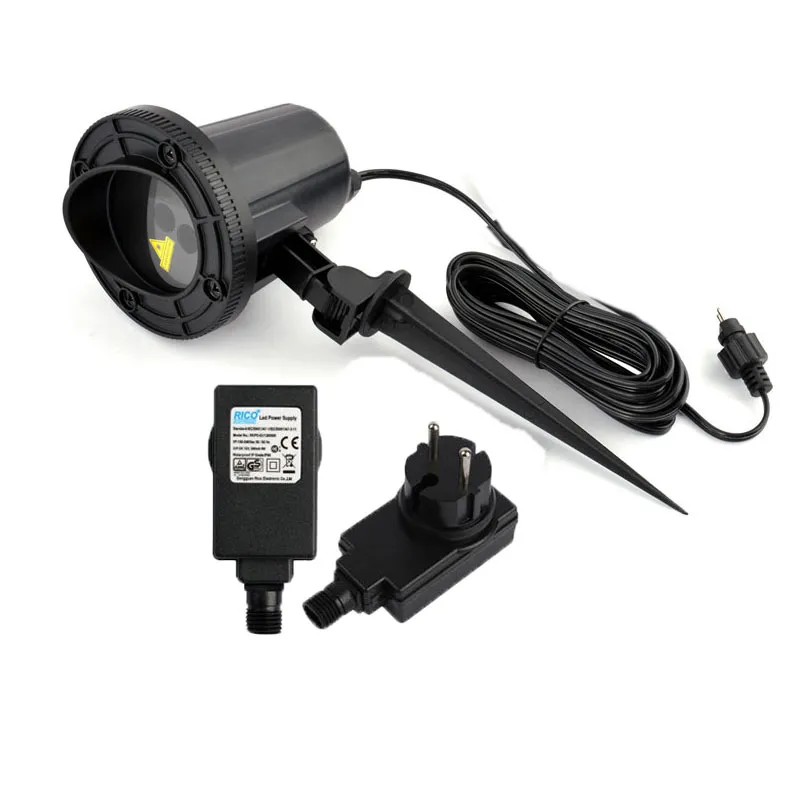 Utomhus jullaserlampor Rödgrönt vattentätt statisk eldfel Ljus projektor Holiday Garden Law 110V Elf Light Projector8705892