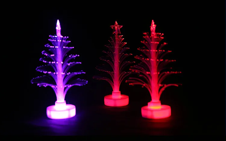 Arbre De Noël Lumineux Décorations De Noël 7 Couleurs Flash Led Fibre  Optique Émettant De La Lumière Fleurs / Arbre Décor Du 1,36 €
