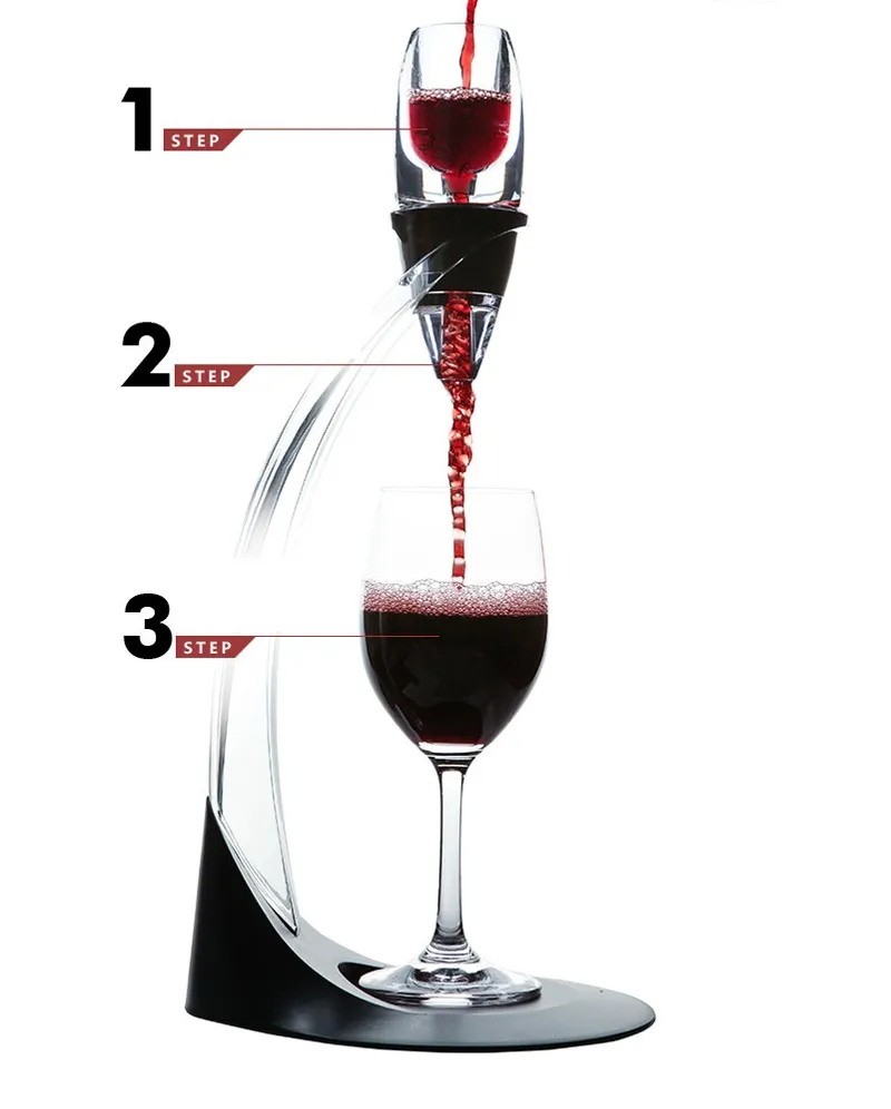 ECO Friendly Deluxe Wine Aerator Tower Set Red Wine Glass Accessories