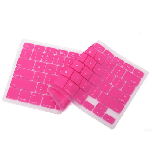 Wholesale-Colorful Silicone Keyboard Cover Protector Skin for US Apple Macbook Pro MAC 13 15 17 Air 13 Laptop 4WGB