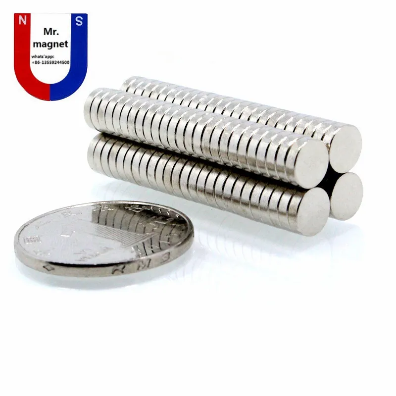 7 mm x 2 mm Super Strong Magnet D7x2mm Magnes 7x2 N35 Magnet 72 D72 Magness Magnet 7x2 mm Rare Earth 7 mmx2mm Magnet