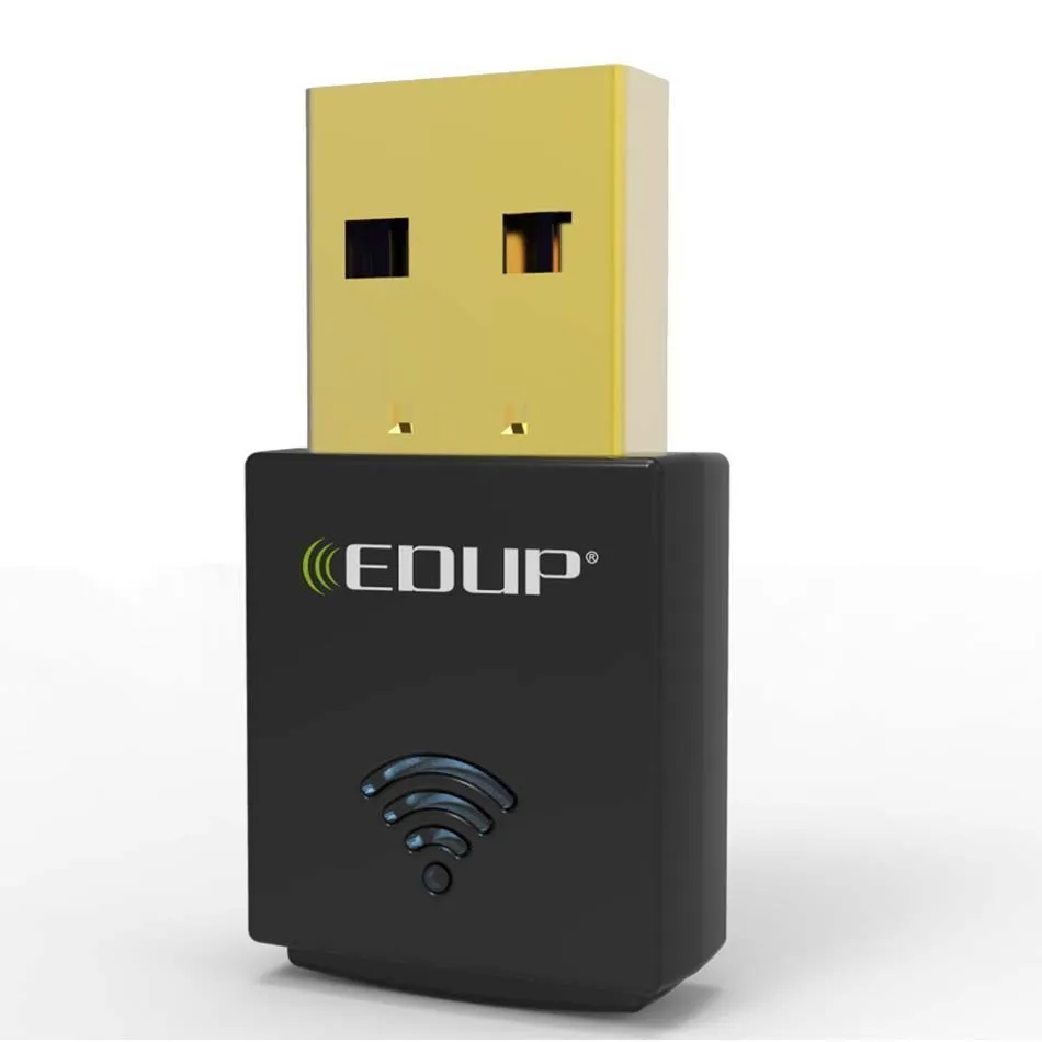 EDUP EP-N1557 검정 Realtek RTL8192EU 300Mbps 소형 USB 근거리 통신망 무선 네트워크 카드 접합기 / 자유로운 DHL 수송