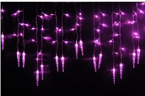 4m * 0,7m 100 LED Icicle Curtain Lights Christmas Led Icicle String Fairy Lights för hemfest bröllopsdekoration