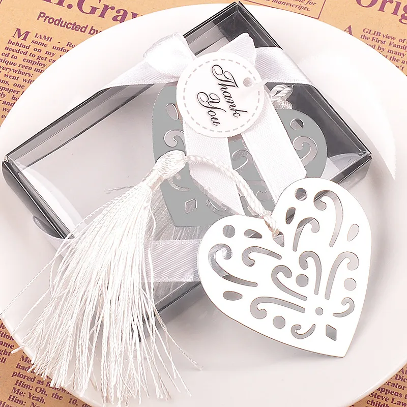 Metalen Bulk My Heart Bookmark First Communion Birthday Baby Sharted Bruiloft Gunsten en Geschenken voor Guest Wen4474